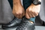 Мужские ботинки кожаные зимние черные Milord Olimp Низкие Фото 7