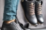 Чоловічі черевики шкіряні зимові чорні Milord Olimp Низькі Фото 10