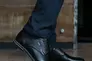 Мужские туфли кожаные весна/осень черные Yuves М5 (Trade Mark) Фото 4