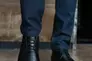 Мужские туфли кожаные весна/осень черные Yuves М5 (Trade Mark) Фото 5