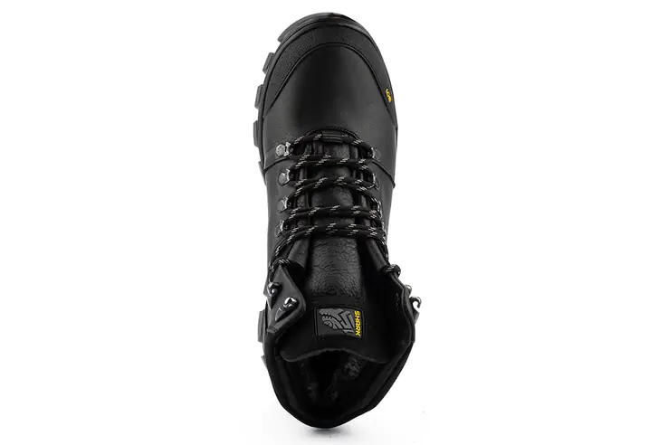 Мужские ботинки кожаные зимние черные Shark B153 фото 2 — интернет-магазин Tapok