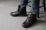 Мужские ботинки кожаные зимние черные Shark B153 Фото 8