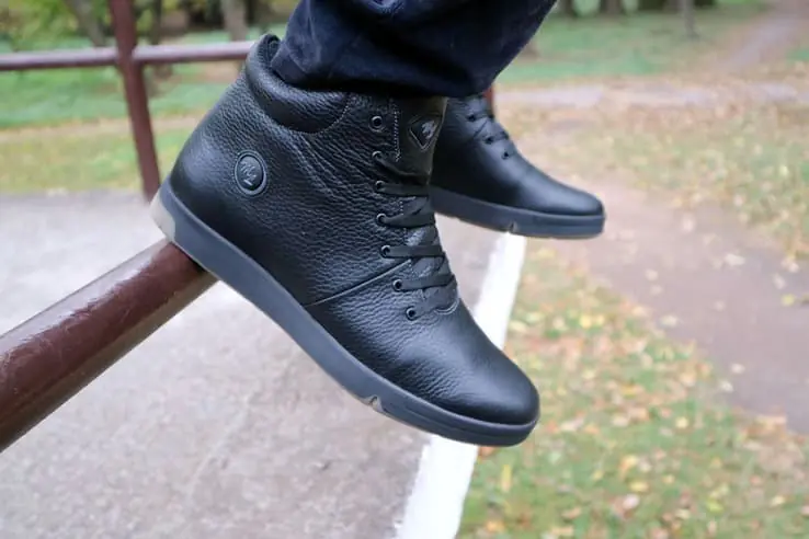Мужские ботинки кожаные зимние черные Milord Olimp Высокие фото 4 — интернет-магазин Tapok