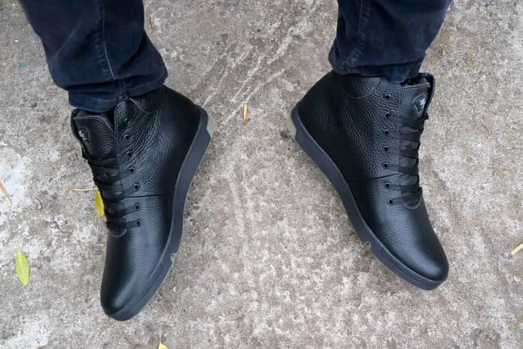 Мужские ботинки кожаные зимние черные Milord Olimp Высокие фото 5 — интернет-магазин Tapok