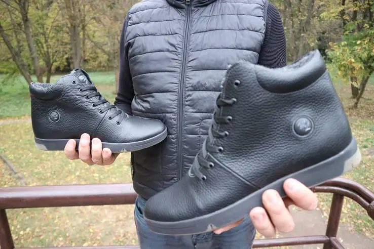 Мужские ботинки кожаные зимние черные Milord Olimp Высокие фото 6 — интернет-магазин Tapok