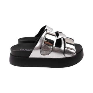 Шлепанцы женские FARINNI 852-25LSHC Серебристый