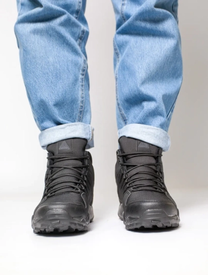 Кросівки чоловічі вологостійкі на хутрі 593455 Чорні фото 10 — інтернет-магазин Tapok