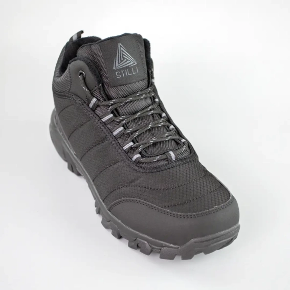 Кросівки чоловічі вологостійкі на хутрі 593457 Чорні фото 2 — інтернет-магазин Tapok