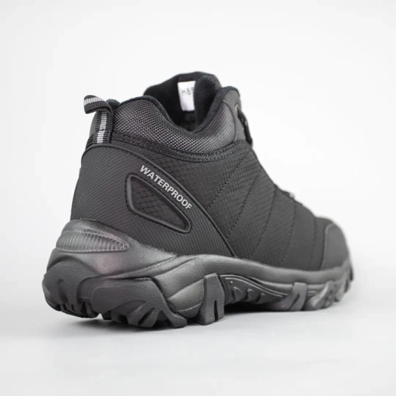 Кросівки чоловічі вологостійкі на хутрі 593457 Чорні фото 7 — інтернет-магазин Tapok