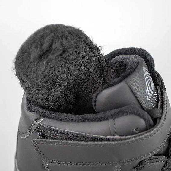 Кросівки чоловічі на хутрі 593453 Чорні фото 4 — інтернет-магазин Tapok