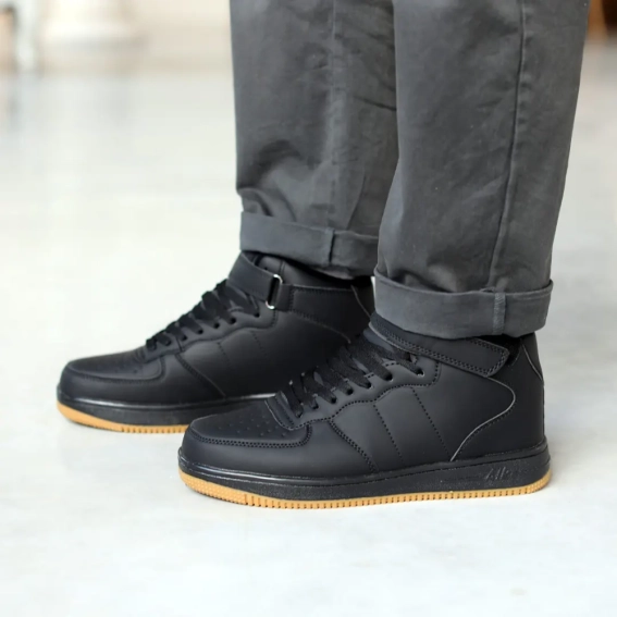 Кросівки чоловічі на хутрі 593453 Чорні фото 9 — інтернет-магазин Tapok