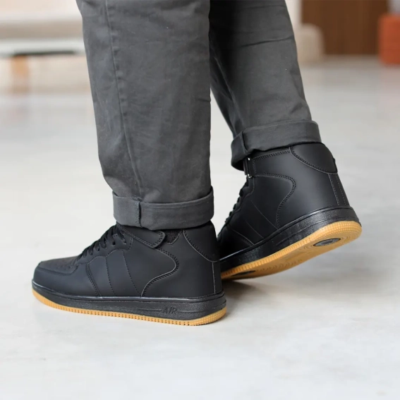 Кросівки чоловічі на хутрі 593453 Чорні фото 10 — інтернет-магазин Tapok