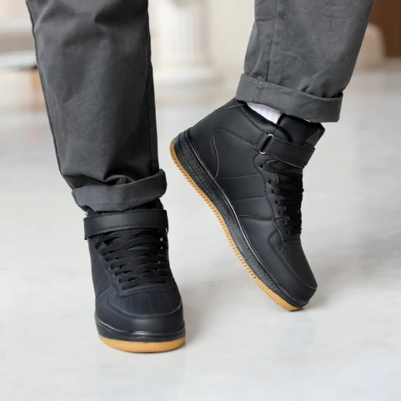 Кросівки чоловічі на хутрі 593453 Чорні фото 11 — інтернет-магазин Tapok