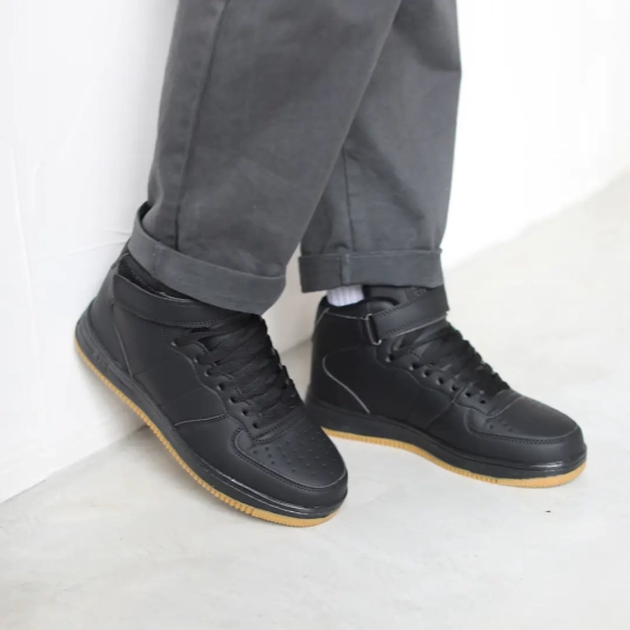 Кросівки чоловічі на хутрі 593453 Чорні фото 12 — інтернет-магазин Tapok