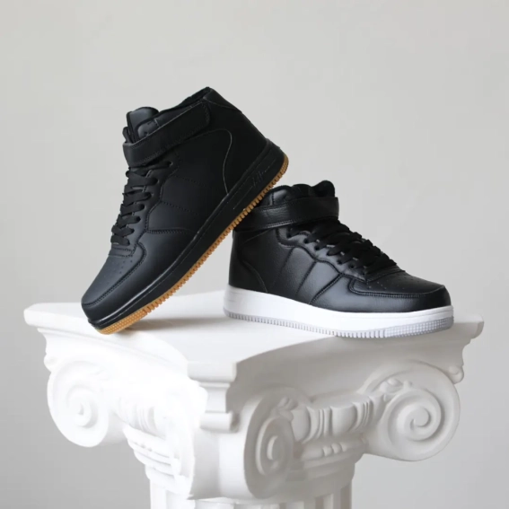 Кросівки чоловічі на хутрі 593453 Чорні фото 13 — інтернет-магазин Tapok