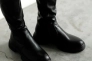 Сапоги - ботфорты женские утепленные байка мех 593409 Черные Фото 4