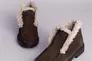 Черевики жіночі замшеві шоколадного кольору зимові Фото 7