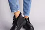 Ботинки женские кожаные черные на шнурках зимние Фото 3
