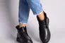 Ботинки женские кожаные черные на шнурках зимние Фото 4