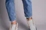 Женские замшевые ботинки серые Фото 5