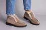 Женские замшевые ботинки цвета капучино Фото 3