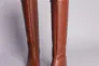 Сапоги женские кожаные коричневые каблук 5 см зимние Фото 6