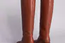 Сапоги женские кожаные коричневые каблук 5 см зимние Фото 7