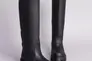 Чоботи-труби жіночі шкіра чорного кольору зимові Фото 7