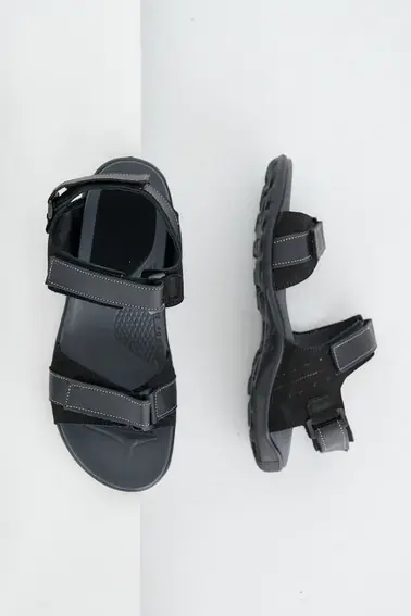 Мужские сандали нубуковые летние черные Monster Biom Е-черн фото 7 — интернет-магазин Tapok