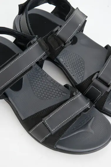 Чоловічі сандалі нубукові літні чорні Monster Biom Е-черн фото 9 — інтернет-магазин Tapok