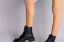 Ботинки женские кожа наплак черные на шнурках и с замком Фото 3