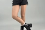 Ботинки женские кожа наплак черные на шнурках и с замком Фото 12