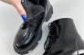 Ботинки женские кожа наплак черные на шнурках и с замком Фото 20