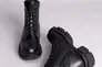Черевики жіночі шкіряні чорні на шнурках і з замком Фото 6