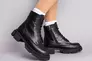 Ботинки женские кожаные черные на шнурках и с замком Фото 8