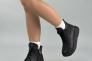 Ботинки женские кожаные черные на шнурках и с замком Фото 9