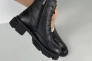 Ботинки женские кожаные черные на шнурках и с замком Фото 12