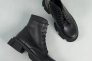 Ботинки женские кожаные черные на шнурках и с замком Фото 18