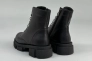 Ботинки женские кожаные черные на шнурках и с замком Фото 19