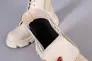 Черевики жіночі шкіряні молочного кольору на шнурках і з замком Фото 14