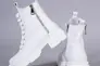 Черевики жіночі шкіряні білі на шнурках і з замком демісезонні Фото 12
