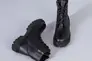 Ботинки женские кожаные черные на шнурках и с замком на байке Фото 13