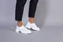 Туфли женские кожаные белые на шнурках Фото 5
