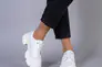 Туфлі жіночі шкіряні білі на шнурках Фото 1