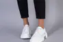 Туфлі жіночі шкіряні білі на шнурках Фото 2
