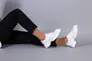 Туфлі жіночі шкіряні білі на шнурках Фото 7