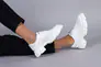 Туфлі жіночі шкіряні білі на шнурках Фото 8