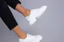 Туфлі жіночі шкіряні білі на шнурках Фото 9