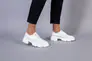 Туфлі жіночі шкіряні білі на шнурках Фото 16