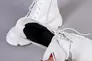 Ботинки женские кожаные белого цвета на шнурках и с замком Фото 13